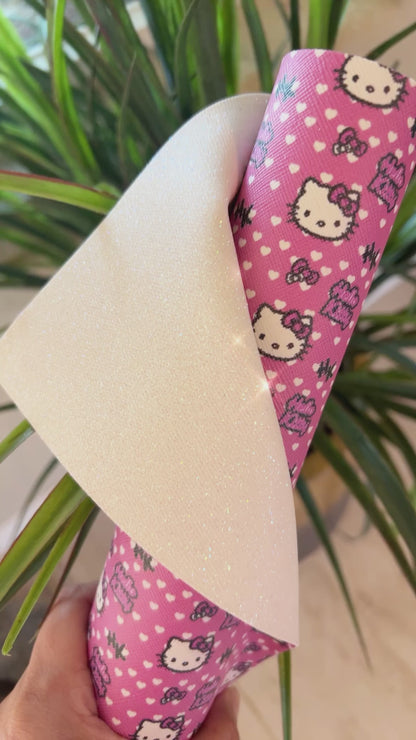Doble Vista/Double Sided White Glitter HK