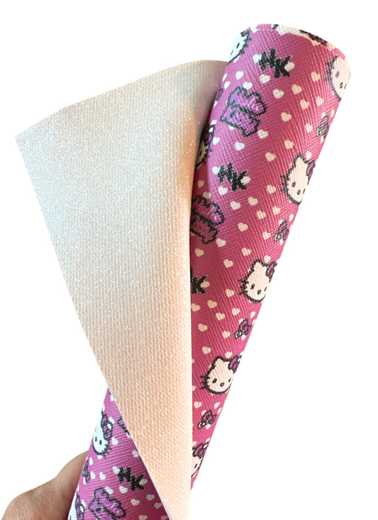 Doble Vista/Doble Cara Blanco Glitter HK