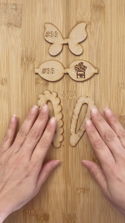 Plantilla MDF #33 Clip Mariposa